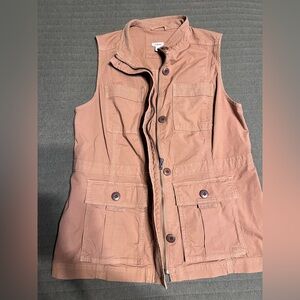 L.L Bean Brown Utility Vest size small